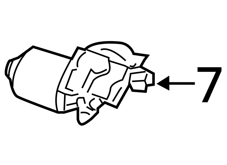 Windshield Wiper Motor Fits 11-16 SCION TC 104853257 - Image 4 of 4