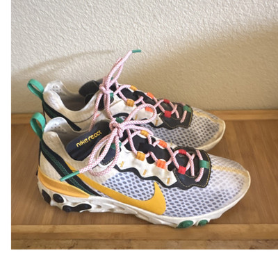 Nike React Element 87 Men s Multicolor Colorblock Low Top Lace-Up Sneakers