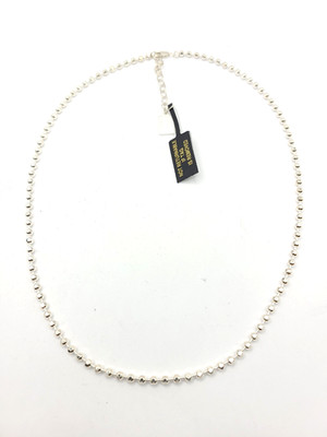 Louise Carter Monaco 3mm Tennis Necklace Silver-tone 16''-18''