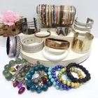 VINTAGE TO NOW FASHION/COSTUME JEWELRY BRACELET LOT ASSORTED TYPES & MATERIALS