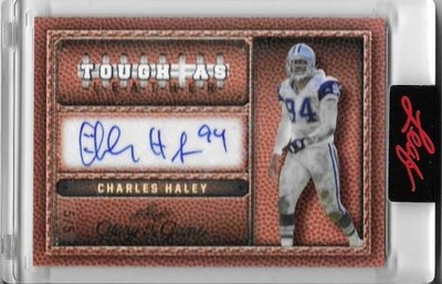 RARE 5/5 CHARLES HAYLEY SIGNED LEAF ''GLORY OF THE GAME'' CARD~FOOTBALL HOF AUTO