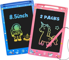 2 Pack LCD Writing Tablet for Kids, Erasable and Reusable Toddler Doodle Board i