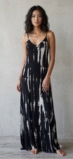 Old Navy Womens Tie Dye Maxi Dress Size L Festival Bohemian Hippie Beach Coastal