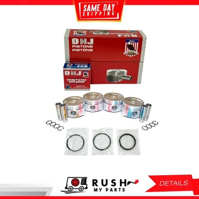 89-95 Piston and Ring Kit For Geo Sidekick 1.6L L4 SOHC 8v DNJ PRK525