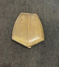 VINTAGE DECO BRASS?  AMERICAN BEAUTY BY ELGIN AMERICAN POWDER COMPACT USA  AS IS