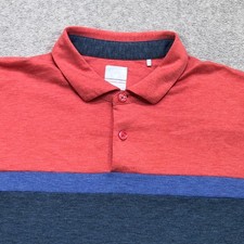 Callaway Polo Shirt Men's 2XL XXL Red Blue Golf Performance Opti-Dri Lightweight