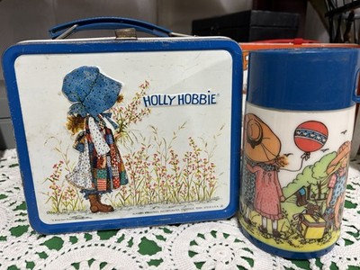 VINTAGE HOLLY HOBBIE LUNCHBOX AND THERMOS