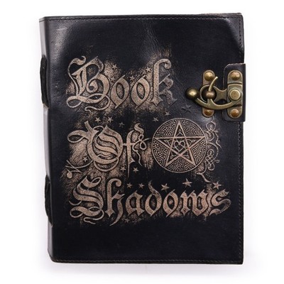 Leder-Notizbuch Mondphasen-Motiv 200 Seiten 15 x 21 cm