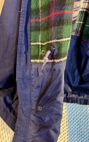 Eddie Bauer Men's Blue Wool Parka Coat Jacket L/XL 40 in Chest Regular image 7