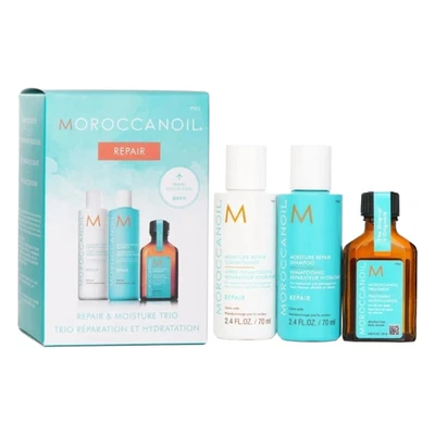 Moroccanoil Repair Shampoo Conditioner Oil Treatment Set Damaged Hair - Image 1 of 2
