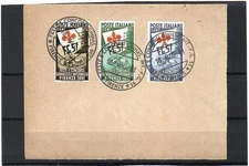 REPUBBLICA 1951-CONCORSI GINNICI FIRENZE SU FRAMMENTO-NON PERIZIATI-VEDI DESCR.