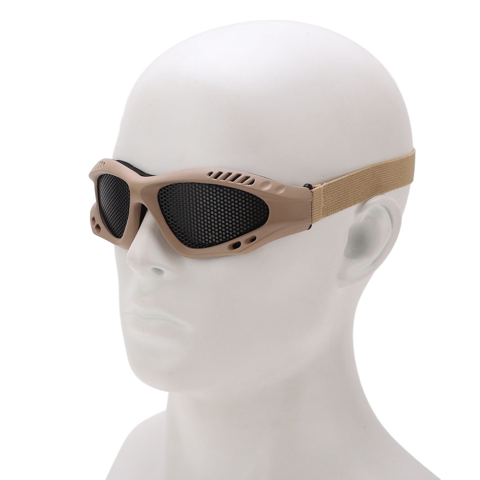 Safety Glasses Impact Resistant Sandproof Breathable Strap Type Iron Mesh Goggle
