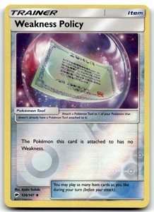 Weakness Policy 126/147 Burning Shadows Reverse Holo