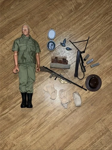 1996 GI Joe WW1 U S Army Dough Boy With Accessories