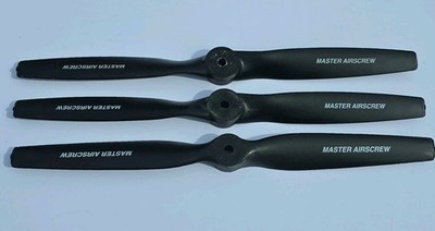 LOT OF (3) Master Airscrew G/F  11 X 7 Propellers for RC Airplanes - Brand New