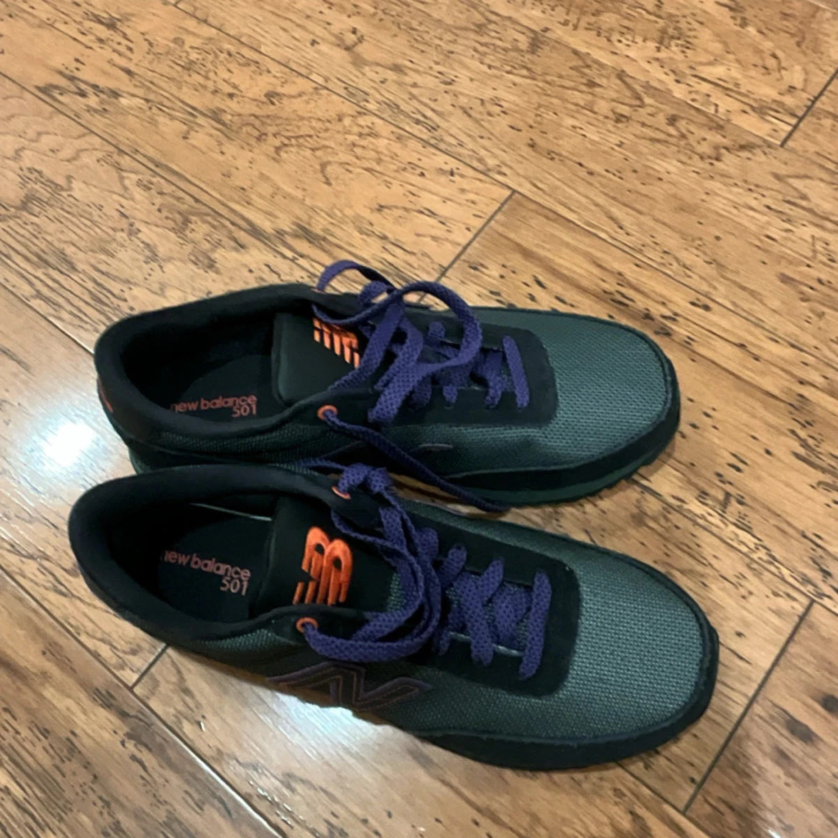 Men\'s New Balance 501 Black Grey Purple Sneakers Size US10.5 AU10 EU44.5 New Balance 501 Grey Black | eBay main image 3
