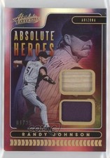 2020 Panini Absolute Heroes Materials Spectrum Red 1/25 Randy Johnson HOF 0jl3