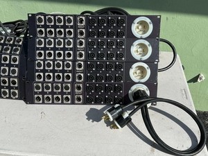 Custom Panel L1430 W/8 NL4, 8 Xlr & 2 Eternet W/ Power cable (One) THS