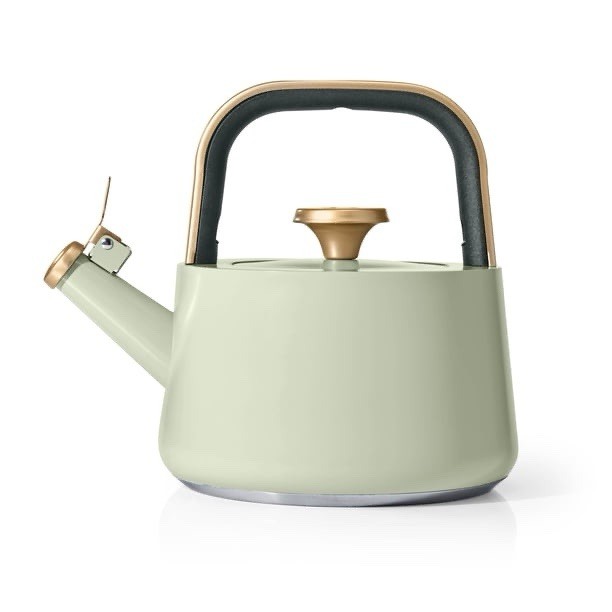Kettle 1.8l Ceramic Non-stick Coating Sage Green Easy Pour S