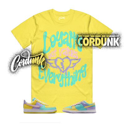 Dunk Easter Air Force 1 Emerald Rise Yellow Pink Foam Low T Shirt Match LOVE