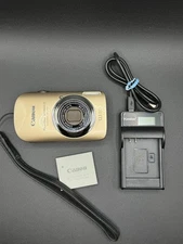 Canon PowerShot SD960 IS Digital ELPH 12.1MP Camera w/ Charger Tested - Gold