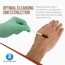 MCK12012300 - Impregnated Swabstick Sponge Tip Plastic Shaft (Original Version)