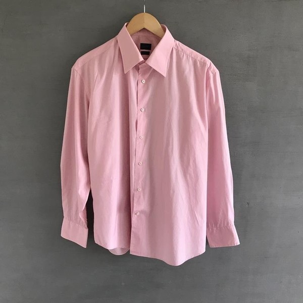 Men JOOP! Shirt Pink Cotton 44 / XXL / 52