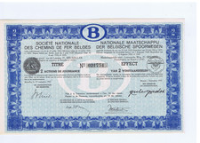 NMBS - SNCB  2 WINSTAANDELEN/ACTIONS DE JOUISSANCE 1937