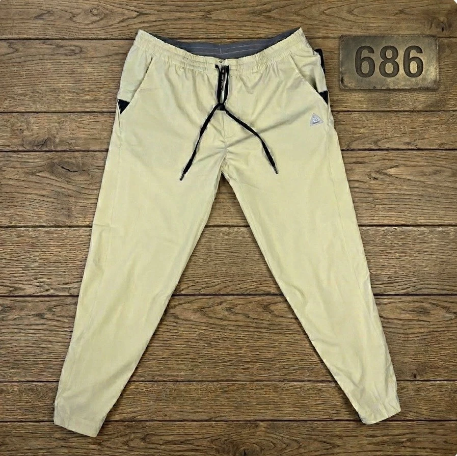 686 Pants Mens ATP Stretch Performance Jogger Putty Sz XL Lightweight NWT