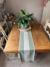 Solid Oak extendable Pedestal Dining Table – French Country / Farmhouse Style