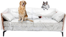 Sofa Protector Couch Covers For Dog Cat Scratch Deterrent Clear Vinyl Waterproof