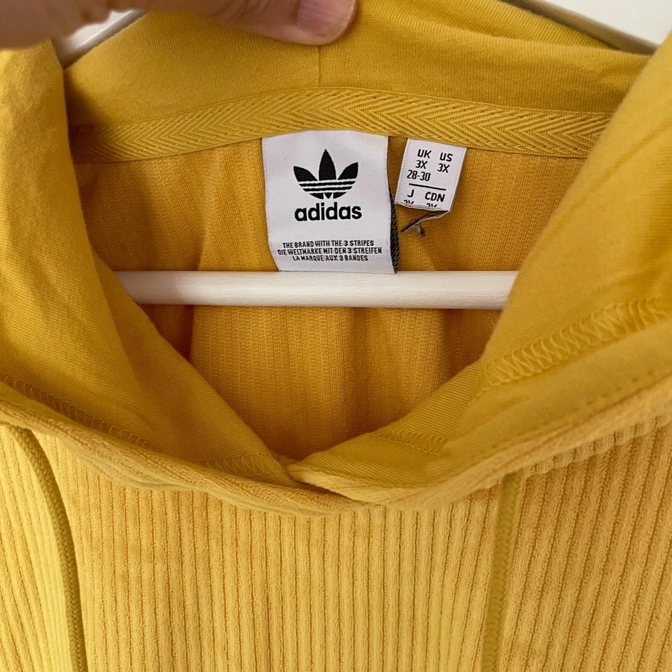 Adidas Originals Women's Comfy Cords Velvet Corduroy Hoodie Hooded Pullover 3X - Image 4 of 4