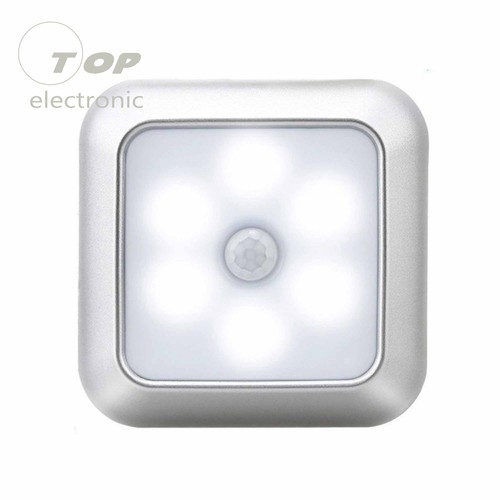 Battery Powered 6 LED Motion Sensor Night Lights PIR Induction Cabinet Lamp - Picture 13 of 16