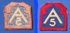 WWII WW2 US 5th Army Military Insignia Patch