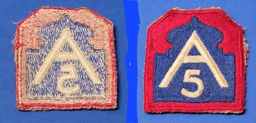 WWII WW2 US 5th Army Military Insignia Patch