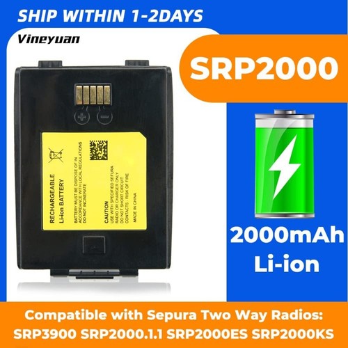 Akumulator litowo-jonowy SRP2000 2000mAh do radia Sepura SRHP500 SRP3800 SRP3900 HAM - Zdjęcie 7 z 7