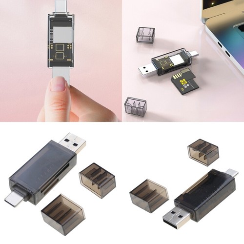 Type C USB 3.0 SDTF Card Reader Adapter for Memory Card Reader Connectors - Zdjęcie 2 z 8