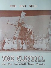 Playbill Program 1946 Theatre Red Mill Great Ads Rare WW2 Cig Beer