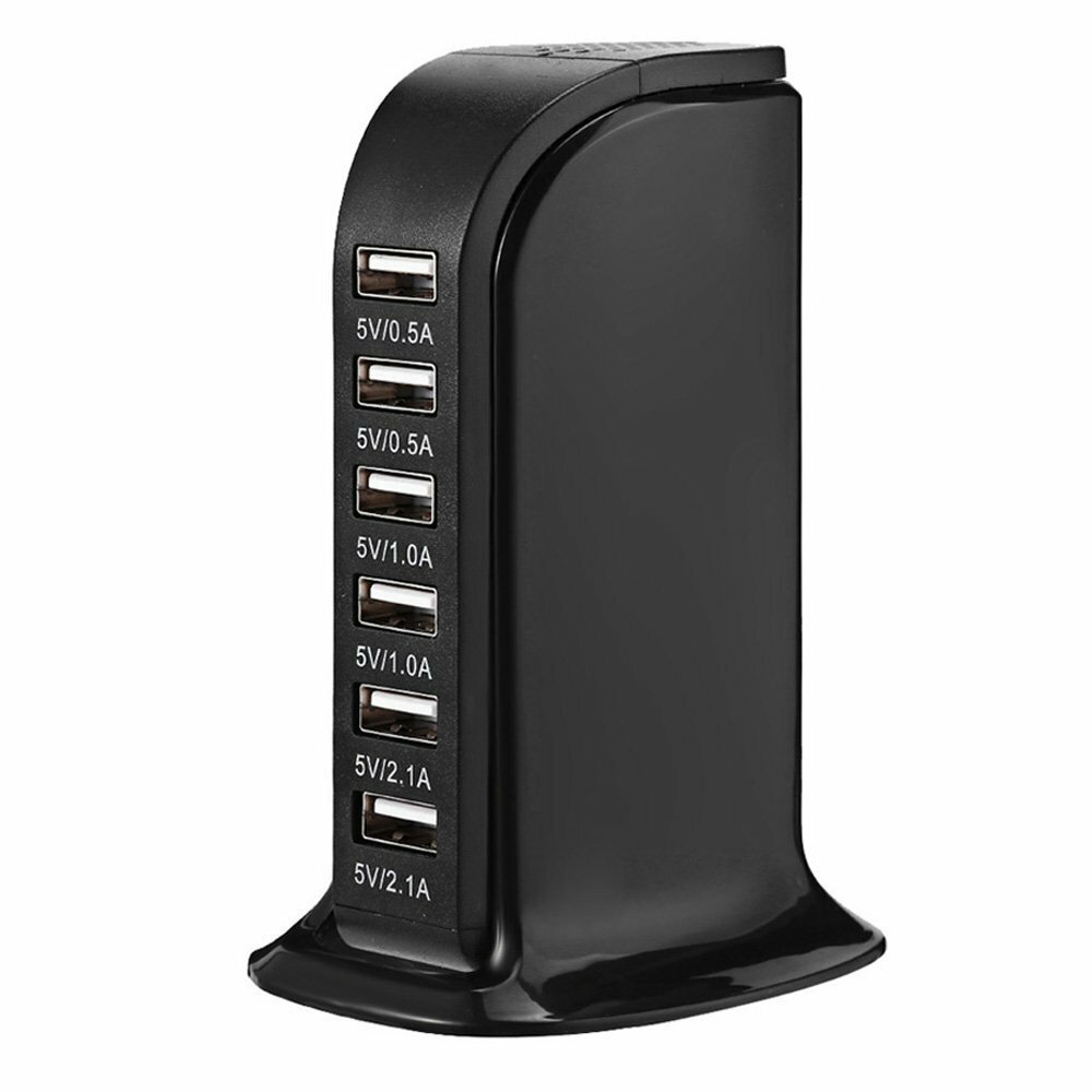 SUPVIN 30W 5-Port USB Wall Charger with Smart IC Fast Charging-image