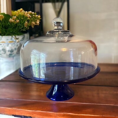 Hocking Glass Anchor Hocking Monaco Cake Dome Set Anchor Hocking