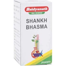 4X Baidyanath Shankh Bhasma (10g) Is a Coolant Complexion Gastritis Indigestion