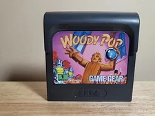 Woody Pop (Sega Game Gear, 1991) Cartridge and Case - Tested/Authentic