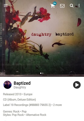 Daughtry ~ Baptized +3 Deluxe Edition CD 2013 Hi-Tech AOR Melodic Yacht Rock