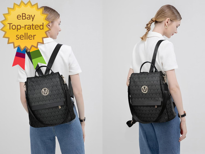 3136 MKP Fashion Backpack Purse Multi Pockets Signature Anti-Theft Rucksack MKP Women Fashion Backpack Purse Multi Pockets Signature  main image 3