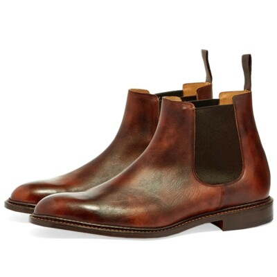 Tricker's Chelsea Boot Trickers Espresso Brown Brogue Chelsea