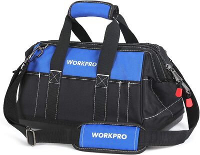 Bolsa Para Herramientas De Boca Ancha De 16 Pulgadas Con Base Moldeada