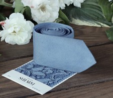 Steel Blue Tie David  s Bridal Shade 