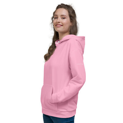 Eco-Friendly Pink Pullover Hoodie For Women Sustainable Clothing