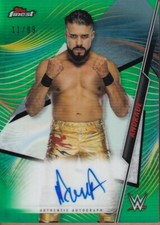 2020 Topps Finest WWE Andrade On Card Auto Green Parallel Refractor #11/99