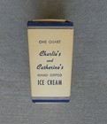 Charlie's and Catherine's one quart ice cream pail cardboard carton Altoona, PA — photo 4